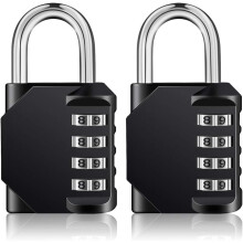 Stück Zahlenschloss für Spinde, Vorhängeschloss mit 4-stelligem Code, Fitnessstudioschloss, Schulspindschloss