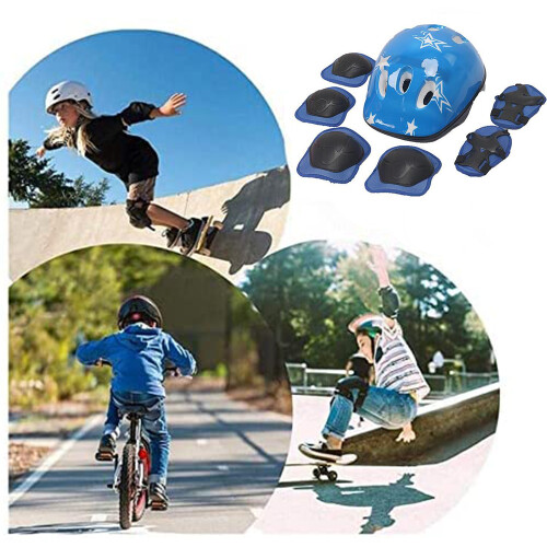 Kinder Inlineskate Schutzset, Schutzausrüstung, Kinder Knieschützer, Rollschuhhelmschutz 2