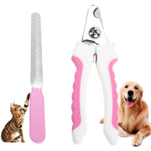 Nagelknipser und -trimmer für Hunde – mit Sicherheitsschutz, um ein Überschneiden der Nägel zu vermeiden, und kostenloser Nagelfeile