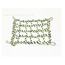 Kletterseilnetz für Haustiere, Aktivitätsspielzeug für Kleintiere, Baumwollseilnetze für Ratten und Frettchen, 1 Packung