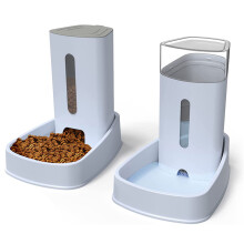 3,8 l Futter- und Wasserspender für Hunde und Katzen, Trockenfutterspender, Wassernapf und automatischer Futterspender