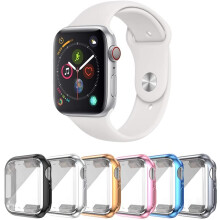 6er-Pack Uhrengehäuse mit ultradünnem Displayschutz, kompatibel mit Iwatch Apple Watch Series 3/4/5/6/Se, 42 mm