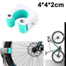 Fahrrad-Parkschnalle, Wandhalterung, Mountainbike, Rennrad, vertikales Lagerregal, 4 x 4 x 2 cm, blau
