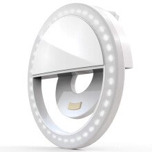 Selfie-Ringlicht, wiederaufladbar, tragbar, zum Anklipsen, Selfie-Fülllicht mit 36 LEDs für iPhone/Android-Smartphone