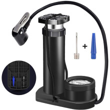 Fahrradpumpe Fußpumpe, Tragbare Mini-Fußpumpe Kompatibel Mit Fahrradluftpumpe Passend Für Alle Ventile