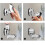 Brausehalter Duschkopfhalter Brausehalter für Handbrause Brausekopf 6