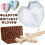 Herzförmiges Silikonform-Set + Tropfhämmer - Backen von Mousse-Kuchen 1