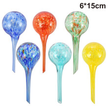 Bunte Bewässerungskugel, Blumenbewässerung aus Glas, 6 Stück