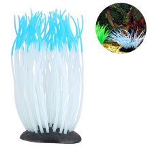 Künstliche leuchtende Seeanemone, Simulation Silikon Korallenpflanzen Ornament