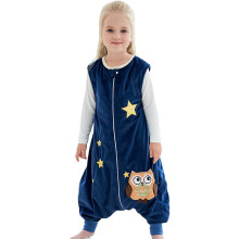 Kinderschlafsack mit Beinen, warm, weich, ohne Ärmel, M, 3–5 Jahre
