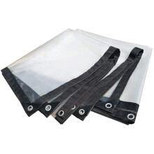 wasserdichte Plane, Schutzplane, transparente Gewebeplane, Holzplane, 2x2 m