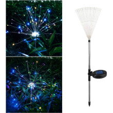 Solarleuchten Outdoor Feuerwerk Solar Gartenleuchten Bodenstableuchten für Gartenweg Yard Landschaftsdekoration