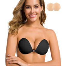 Selbstklebender BH, trägerlos, klebrig, unsichtbar, Push-up-BH aus Silikon – B