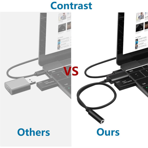 USB-Audioadapter, USB-auf-3,5-mm-Audiobuchsenadapter 2