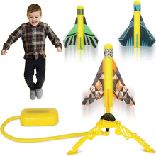 Spielzeug-Luftraketenwerfer für Kinder, Startspielzeug mit 6 Stuntflugzeugen, Jungenspielzeug