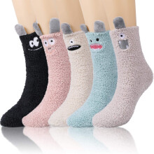 Flauschige Kuschelsocken, warme Wintersocken, Bettsocken, Hausschuhsocken, lässige Urlaubssocken, Damen und Mädchen