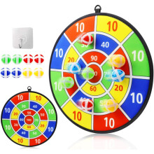 Kinder große Dartscheibe, Kinder-Dart-Komitee mit 8 klebrigen Bällen, Jungenspielzeug