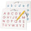 Magnetisches Alphabet-Tracing-Board, ABC-Magnetbuchstaben-Board, Magnettablett 1