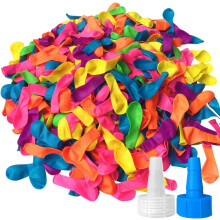 Wasserballons, 1000er-Packung Wasserballons in verschiedenen Farben mit Nachfüllsets