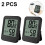 Stück Innenthermometer Digital Hygrometer - Schwarz 2