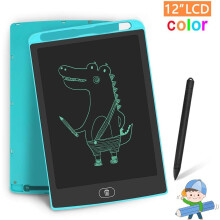 LCD-Schreibtablett, 12-Zoll-bunte Schreibtafel, elektronische Doodle-Pads, Zeichenbrett, Geschenk für Kinder