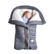 Baby-Strick-Wickeltuch, Windeln, warmer Winterschlafsack
