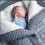 Baby-Strick-Wickeltuch, Windeln, warmer Winterschlafsack 4