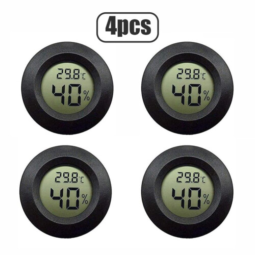 Mini LCD Display Runde Digital Thermometer, Hygrometer Kühlschrank Gefrierschrank