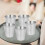 Schnapsgläser im 12er Set, Schnapsbecher Edelstahl, Stamper Perle 6