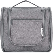 Reise-Kulturtasche zum Umhängen, A Grau (Groß)