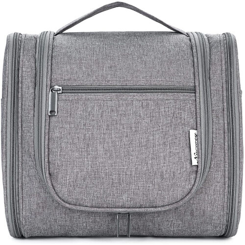 Reise-Kulturtasche zum Umhängen, A Grau (Groß)