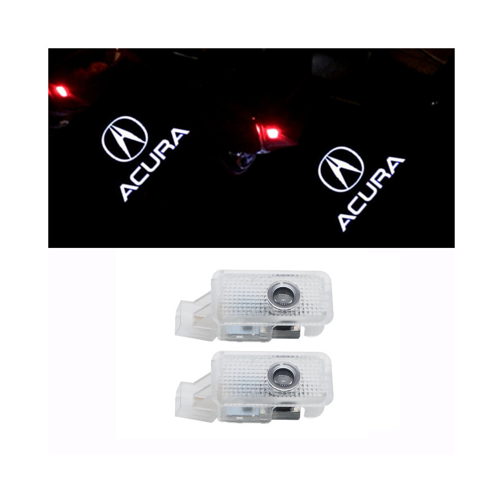 2 Pieces Is Applicable To Acura Welcome Lamp Mdx/Rdx/Rlx/Zdx/Tlx/Tl Door Laser Atmosphere Decoration Projector Lamp 7334477180013