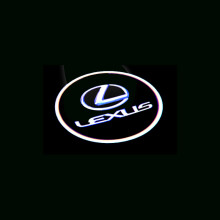 2 piece Lexus LS RX ES IS LX Door Projection Atmosphere Lamp (White band circle)