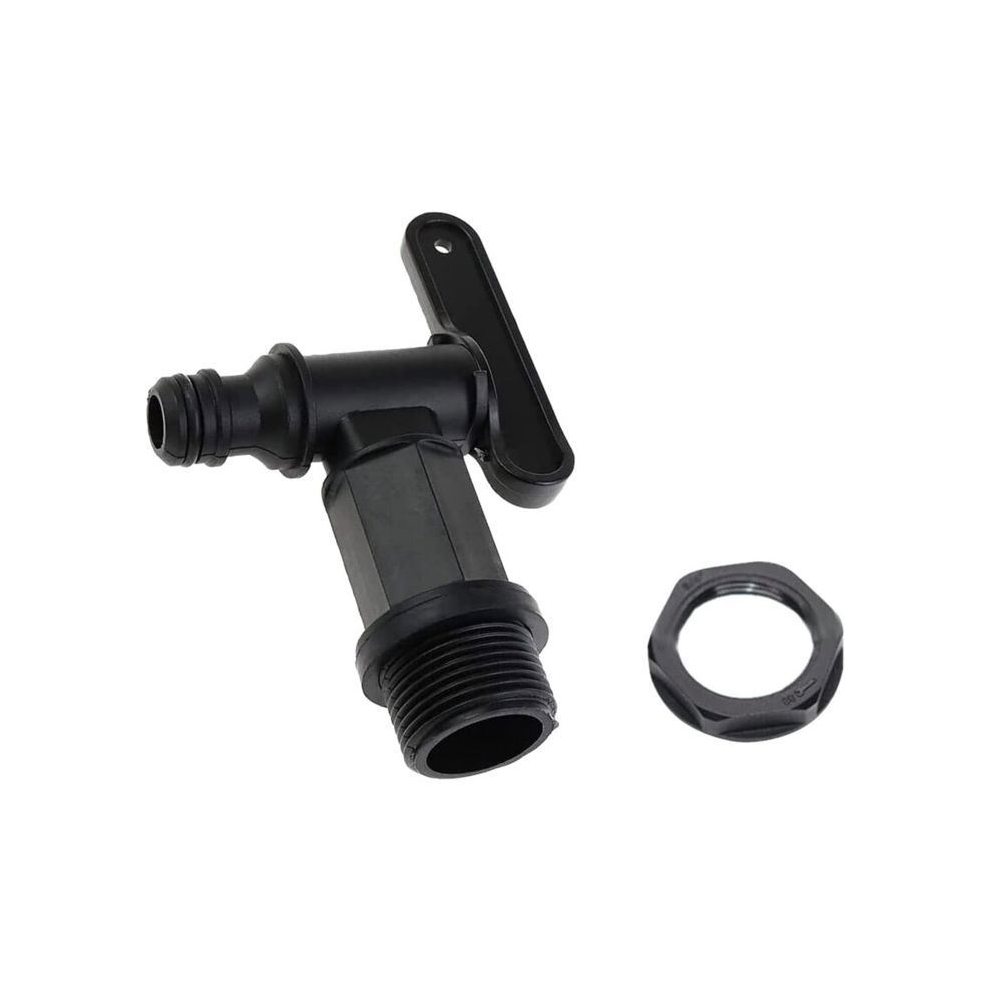 Adaptateur de robinet de réservoir en plastique pour récupérateur d'eau de pluie 1 pièce