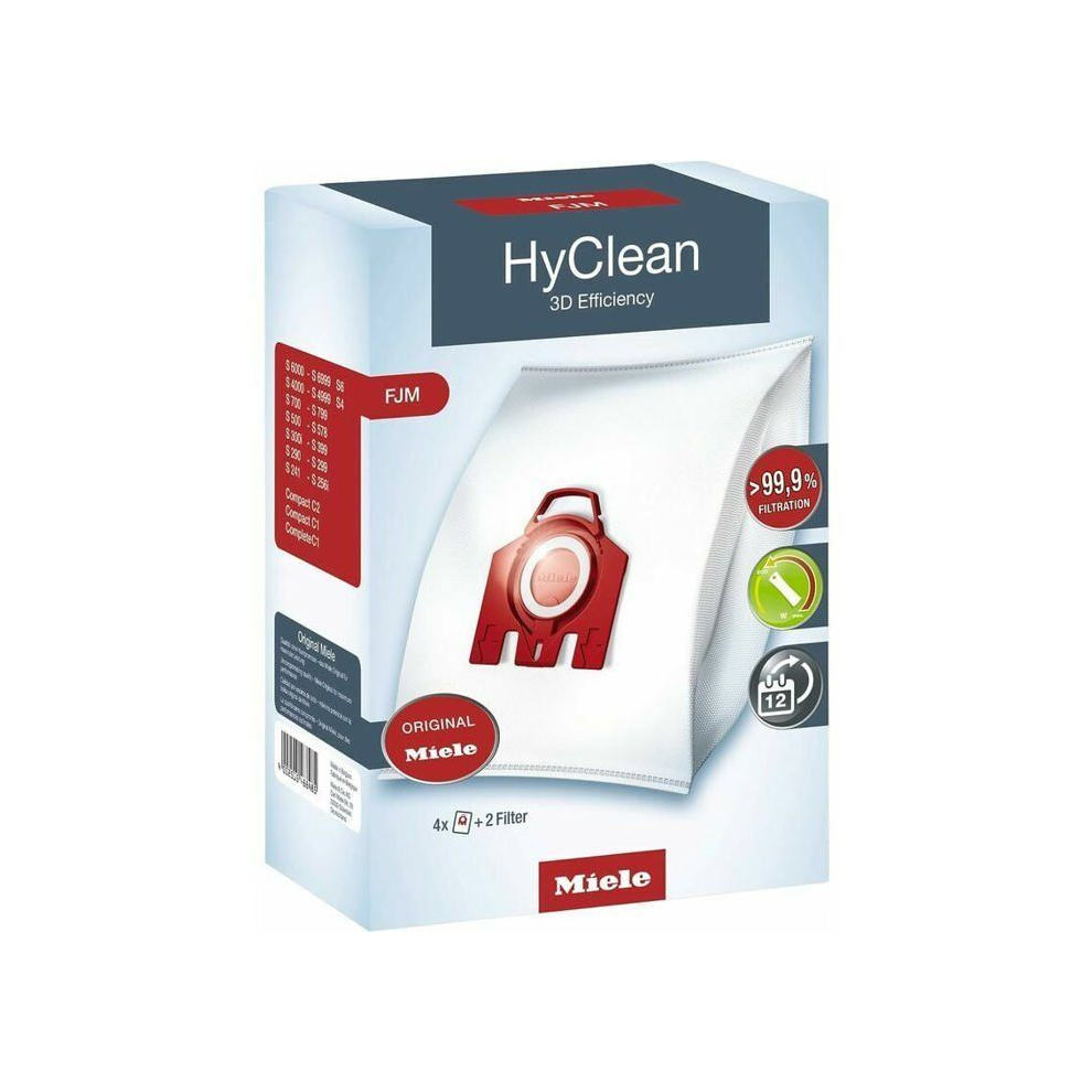 Aihontai Miele 9917710 Hyclean 3D Efficiency Fjm Vacuum Cleaner Bags 4 Bags For Miele High Efficiency Vhv Vacuum Cleaners