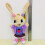 (Caped Rabbit)Bing Bunny Κουνελάκι Ελεφαντάκι Ξύλινο Αρκουδάκι Διακοσμητικό Διακόσμηση 6