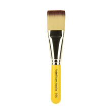 Bdellium Tools Professional Makeup Brush - Travel Series 365 Square Mask - Kort trhndtag til bekvem rejse til pfring af ansigtsmasker (gul 1