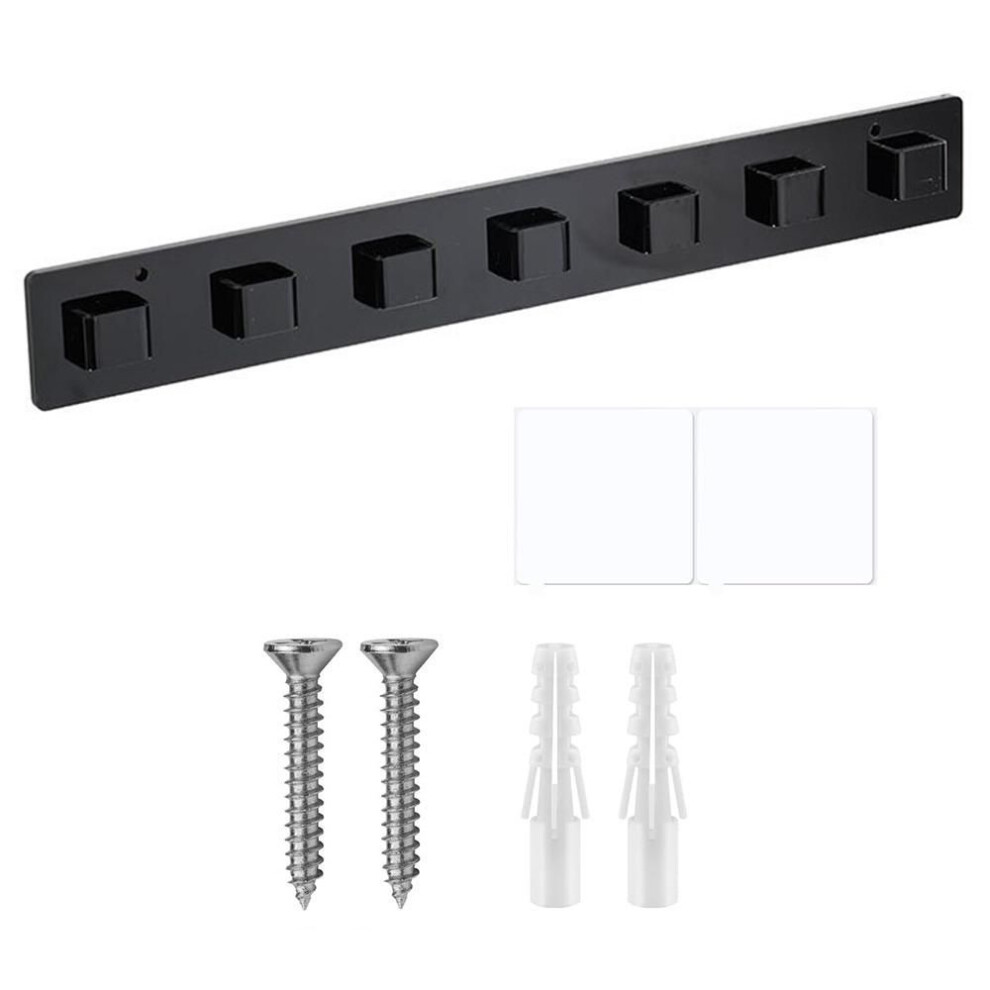 (black) 7 Slots Sunglasses Display Stand Wall Mounted Eyewear Organizer Sunglasses Hanger Rack  Home Decor