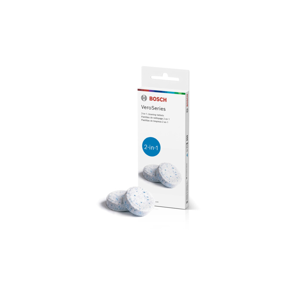 Bosch Original TCZ8001US Cleaning Tablets  10 Tablets Per Pack  Removes Coffee Oils to Extend Appliance Life VeroCafe Fully Automatic Espresso Machine