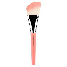 Bdellium Tools Professional Makeup Brush - Pink Bambu Series 990 Angled Face - Med blde syntetiske fibre til at piske pulver og brste overskyde