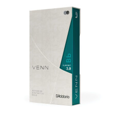 D'Addario Venn G2 Clarinetto sintetico Reeds - BB Clarinet Reed con costruzione avanzata di canne sintetica di fibre polimeriche Resina Natural Cane