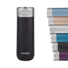 Contigo Luxe Autoseal Travel Mug Stainless Steel Thermal Mug Vacuum Flask Leakproof Tumbler dishwasher safe Coffee Mug with BPA Free Easy-Clean L