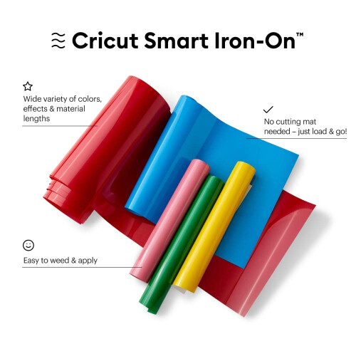 Cricut Smart Iron On pentru Maker & Explore, Argintie-9ft (13"x108") 1
