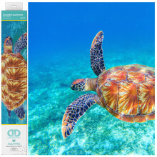 Diamond Dotz Gracie Zwem Schildpad Diamant Schilderen Kits voor Volwassenen - Creatieve Craft Kit 14.6"x20.5"
