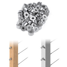 Muzata 50 Pack 1/4"""" ID hlov podloka kabelovho zbradl 25 30 35 stupnu T316 hlov zkosen podloka z nerezov oceli pro 1/8"""" 5/32"""" 3/16"""" Har