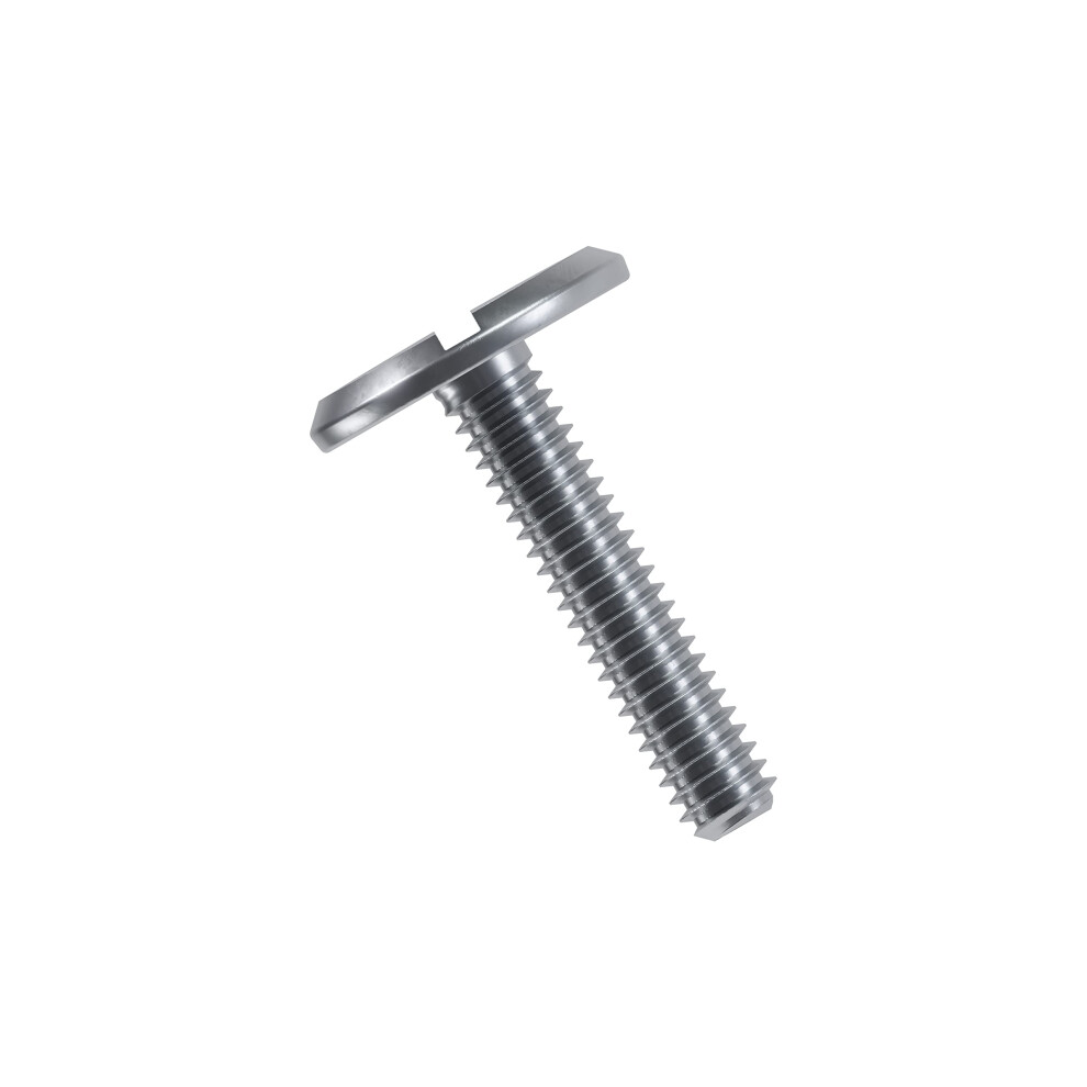 Hillman Group Combo Sidewalk Bolt Hurricane Hardware 100 Pieces Rust-Resistant Durable Truss Head (1/4"" X 1"") Stainless Steel Finish (831490) 008236400137