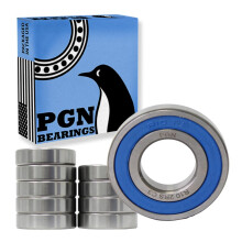 PGN (10 Pack) R10-2RS Lager - Gelubricerd Chrome Staal Geseald Kogel Lager - 5/8" x1-3/8"x0.3438" Lager met Rubberen Seal