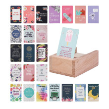 Mr. Pen- Encouragement Cards with Wooden Stand 100 pcs Inspirational Cards Motivational Cards Inspirational Note Cards Motivational Quote Cards