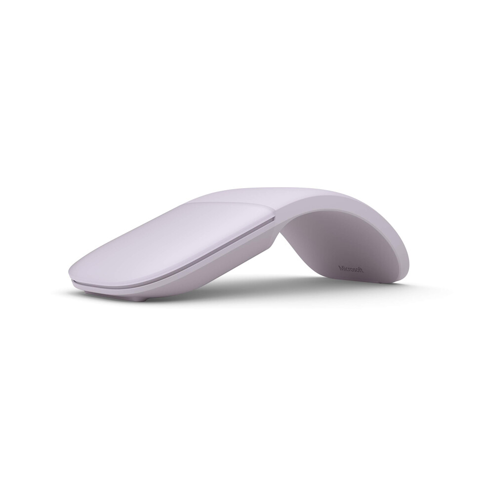 Microsoft ARC Mouse - Lilac .Sleek Ergonomic Design  Ultra Slim and Lightweight  Bluetooth Mouse for PC/Laptop Desktop Works with Windows/Mac Computer