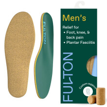 Korkov vloky do bot Fulton Custom Molding pro mue  ortotick vloky pro levu od bolesti pro celodenn pohodl s vlokami na podporu klenby plant